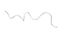 Christmas Flaxen Rope Isolated Png. Element Waves 