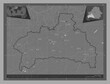 Brest, Belarus. Bilevel. Labelled points of cities