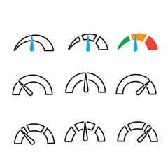 hand drawn doodle Speedometers illustration vector icon