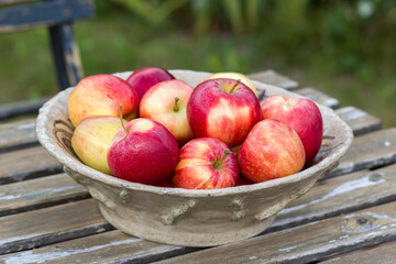 Wall Mural - fresh apples in a bowl