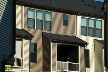 dutch roof in usa house upper middle class new building