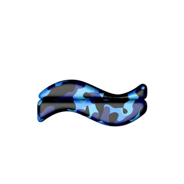 Symbol in blue camouflage