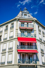 Poster - Dans les rues de Vevey en Suisse