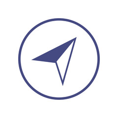 Poster - compass arrow sign, airplane icon, mail vector on white background