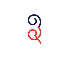  BR or RB Letter Logo Design