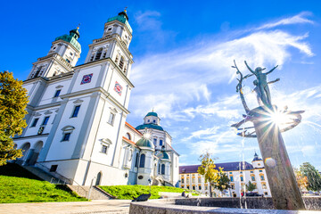 Wall Mural - historic buildings at the old town of Kempten