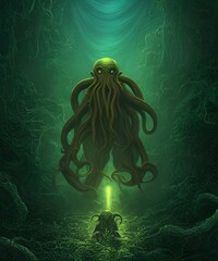 Deep underwater lord, Ctulhu