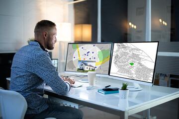 Poster - Cadastre Map Plan