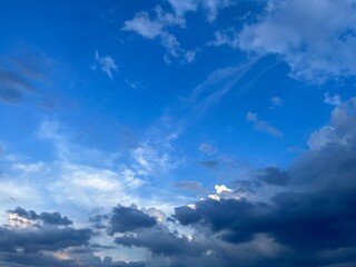 beautiful blue sky and clouds