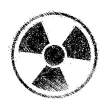 Grunge Radiation Symbol (toxic Sign) Illustration / Png
