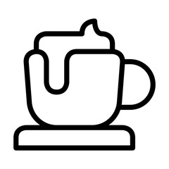 coffee latte symbol icon vector illustration