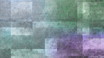 Wall Mural - Abstract glitch art grid texture background image.