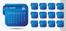2023 Calendar Planner Design Template Vector Week Start Monday.