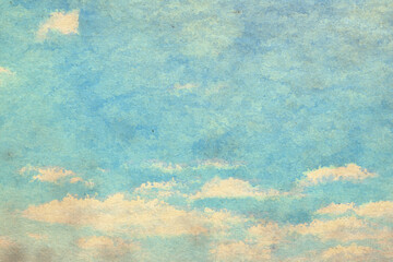 Wall Mural - vintage watercolor clouds
