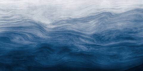 Aufkleber - Abstract blue and white paint background with brush stroke and grunge texture vintage style in concept winter, ocean, sky.