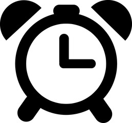 Poster - alarm clock icon illustration
