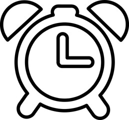 Poster - alarm clock icon
