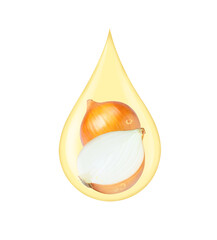 Wall Mural - drop of onion oil