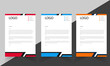 © Designhunt8085 - Clean and professional corporate modern letterhead design template, company business, letterhead template design with color variation bundle