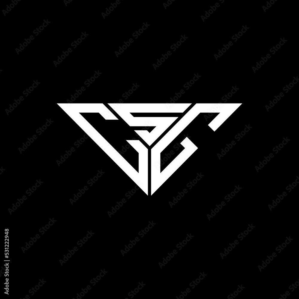 CSG letter logo creative design with vector graphic, CSG simple and ...