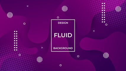 Wall Mural - Purple Fluid Background Design For Website Backdrop, Business Presentation, Design Promotion