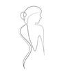© Jayd - One line-art woman figure linear drawing