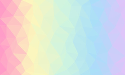 Fototapete - Pastel low-poly background, mosaic pattern
