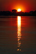 Romantischer Sonnenuntergang am Okavango, Namibia