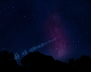 Wall Mural - Signal coming from an alien species