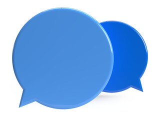 Poster - 3d chat bubble talk