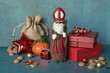 Saint Nicholas gifts with chocolate
