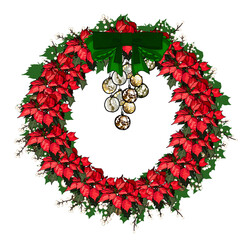 Poster - christmas wreath