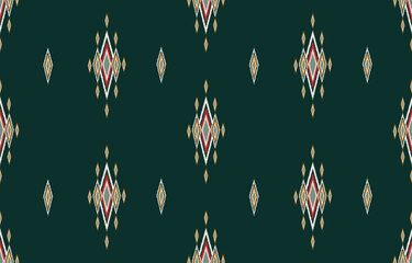 Ethnic pattern ikat seamless. Tribal African Indian traditional embroidery vector background. Aztec fabric carpet batik ornament chevron textile decoration wallpaper