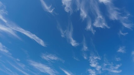 Canvas Print - Time lapse sky with floating clouds Flying clouds nature background amazing Time lapse