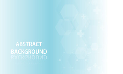 Abstract medical background and medical symbol. technology background with hexagons futuristic molecule Abstract medical background. Medial background DNA and medical and molecule concept