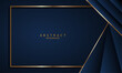 dark blue luxury premium background and gold line.