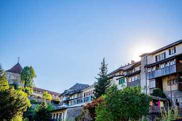 Canvas Print - La Cité médiévale de Gruyères en Suisse