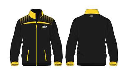 Wall Mural - Sport Jacket Yellow and black template for design on white background. Vector illustration eps 10.