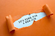 © Uuganbayar - Text sign showing It's time for a new job