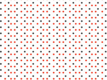 Cute Pastel Balck And Red Polka Dot Pattern Background Vector.