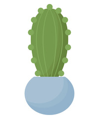 Sticker - colorful potted cactus