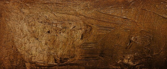 Poster - Background. Brown, chocolate paint on the wall. Rough strokes of the master.