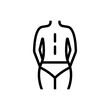 massage , wellnes and spa icon. Female woman figure slim Vector illustration.