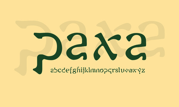 Paxa Alphabet Vector Display Typeface Font