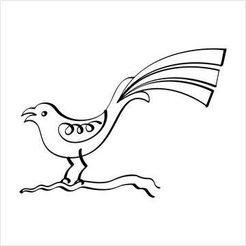 Bird Hand Drawn Pen Ink Style M_2209001