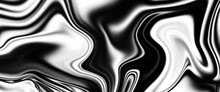 Beautiful Drawing With The Divorces And Wavy Lines In Gray Tones. Silver Liquid Texture. Silver Metallic Surface. Abstract Silver Marble Texture. Abstract Black, Gray Marble Background. Fancy Liquify