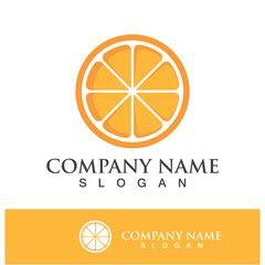 Wall Mural - Orange logo and symbol vector icon