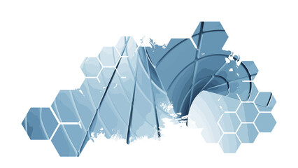 Futuristic technology style. Communication network