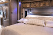 Luxury Class A Motorhome Bedroom and Closets