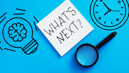 Poster - What's Next is shown using the text